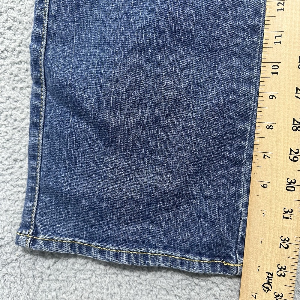 Aura Wrangler Womens Short Rise Blue‎ Jeans Size 12P Tall Western Ranch Rodeo - Picture 5 of 10
